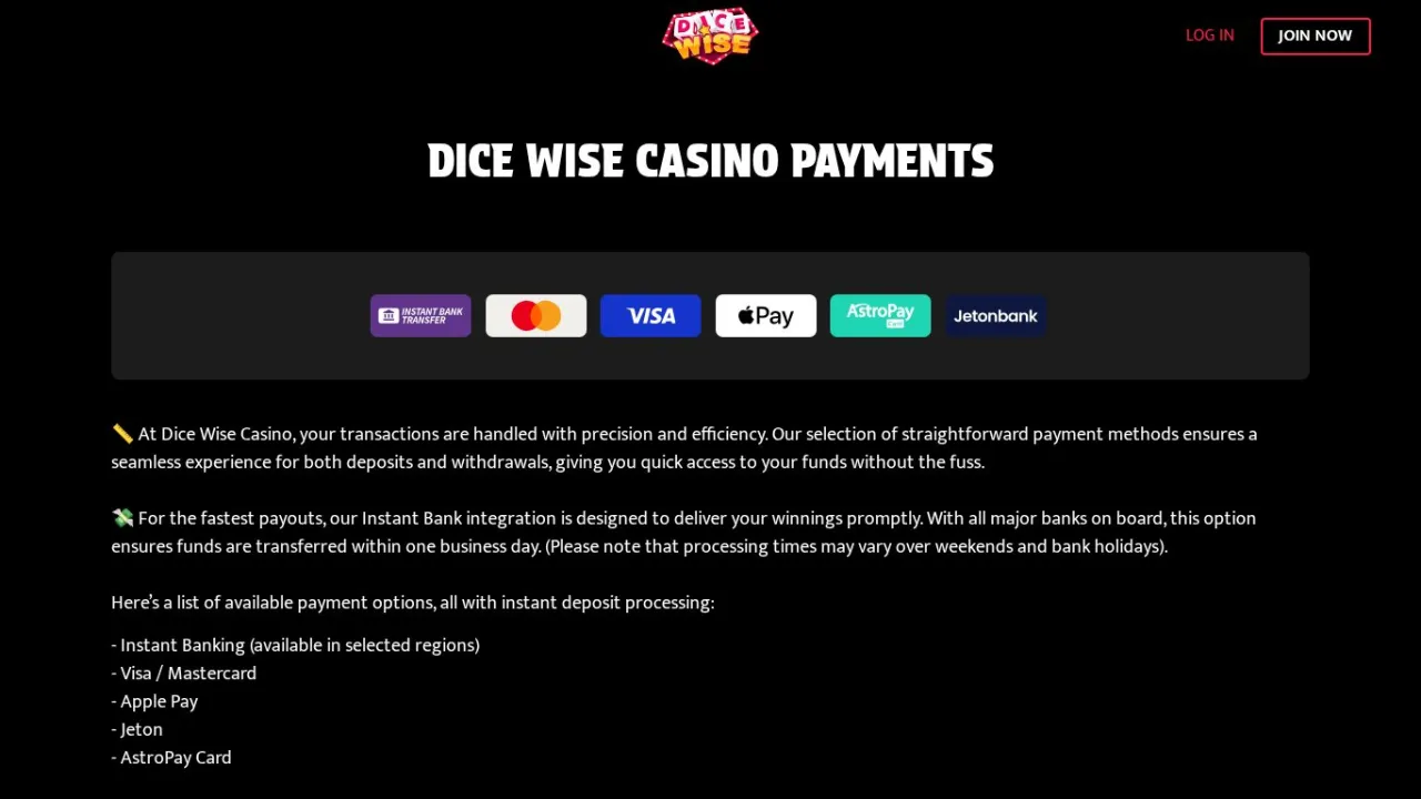 Dice Wise